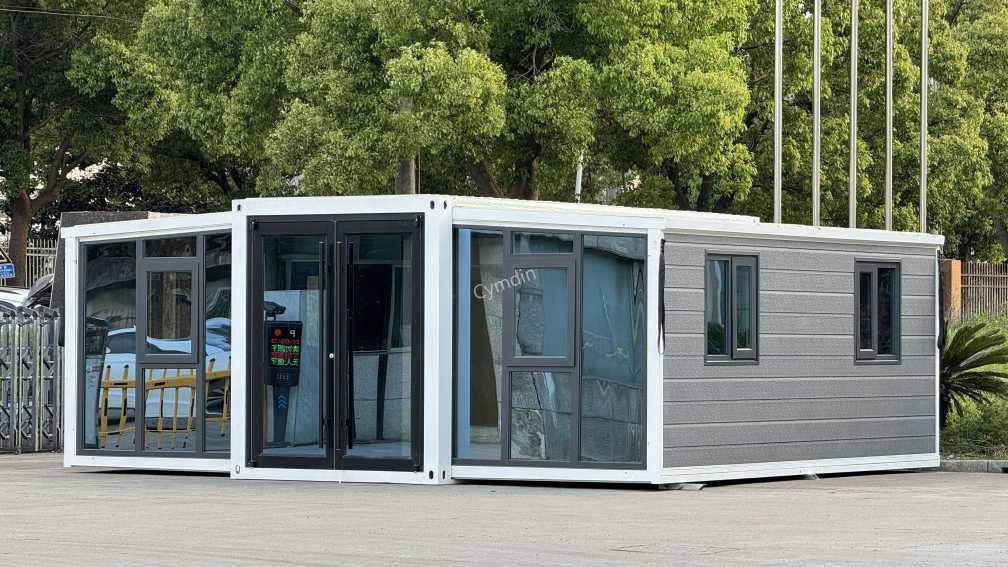 Vikbart tillfälligt kontor dubbelvinge förlängningsrum