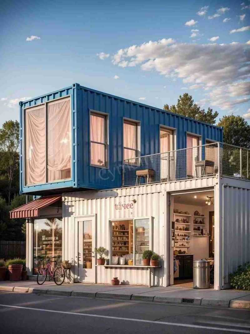 Marin prefabricerat containerrenoveringshus